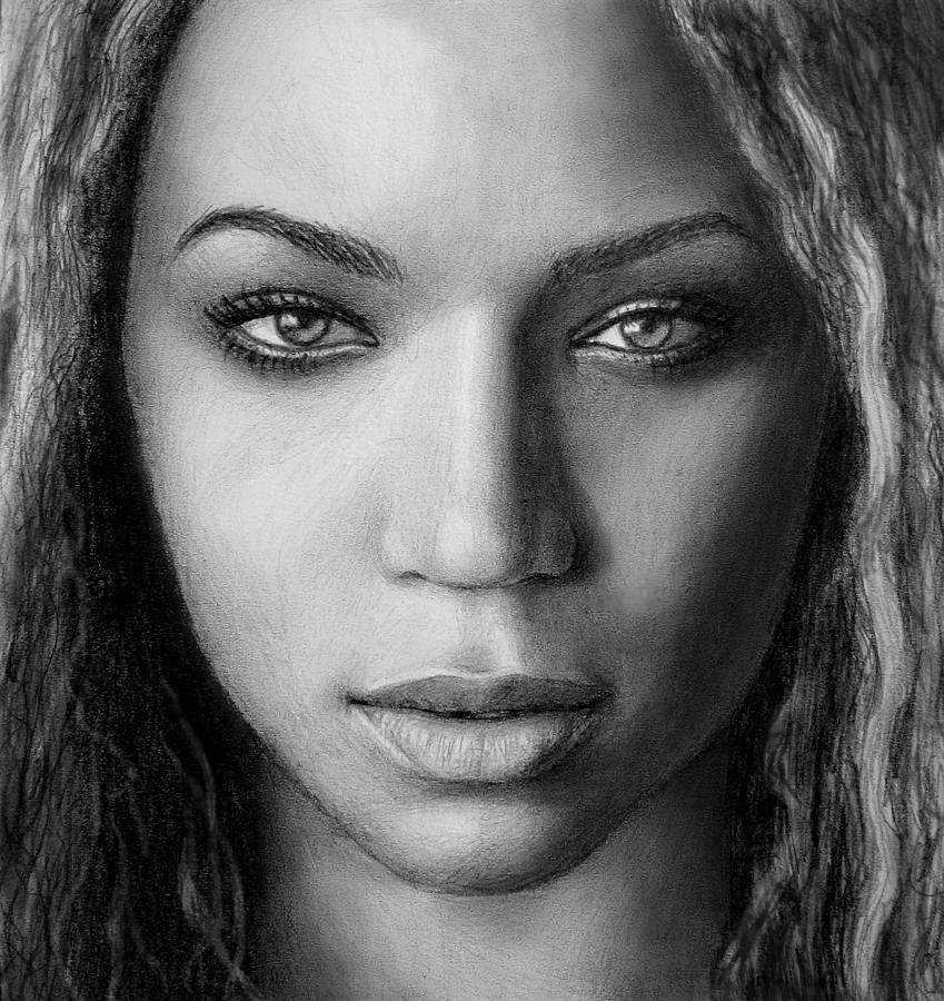 Beyonce Drawing by Iryna Rubanava Fine Art America