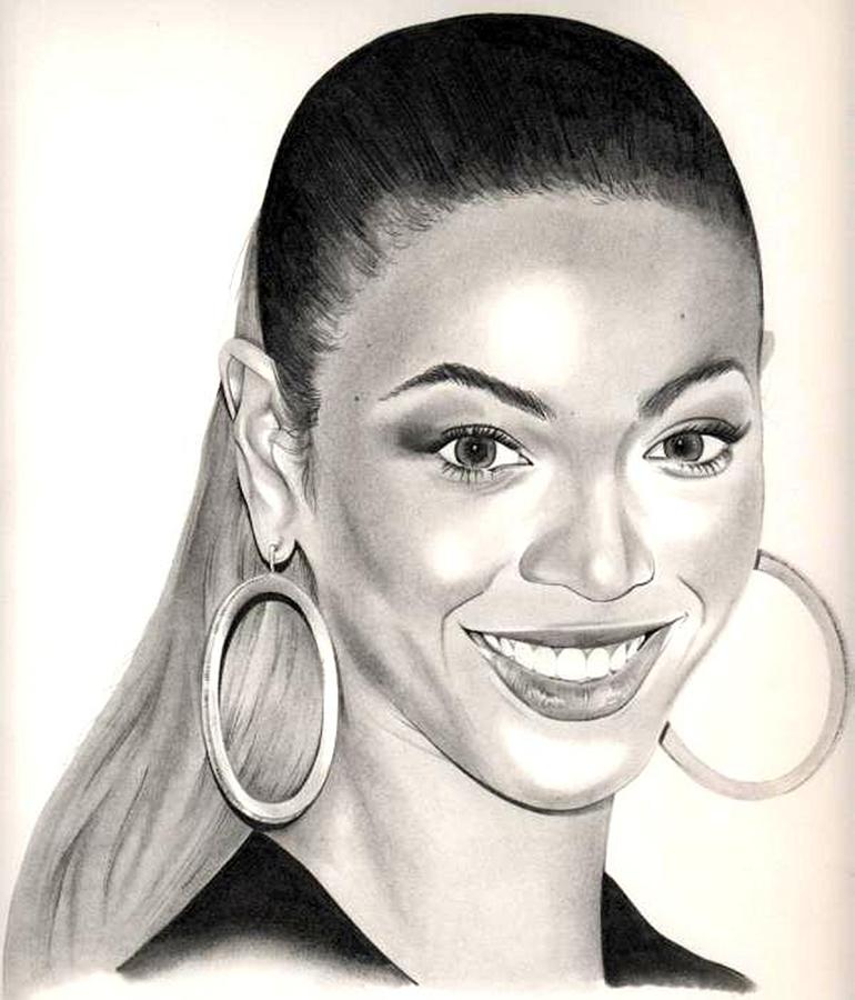 Beyonce Drawing by Kane Leinonen