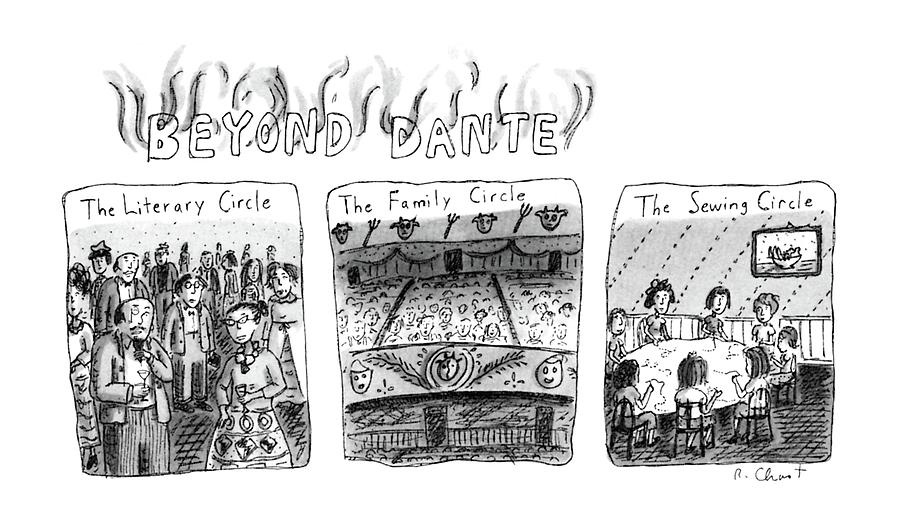 Beyond Dante Drawing by Roz Chast