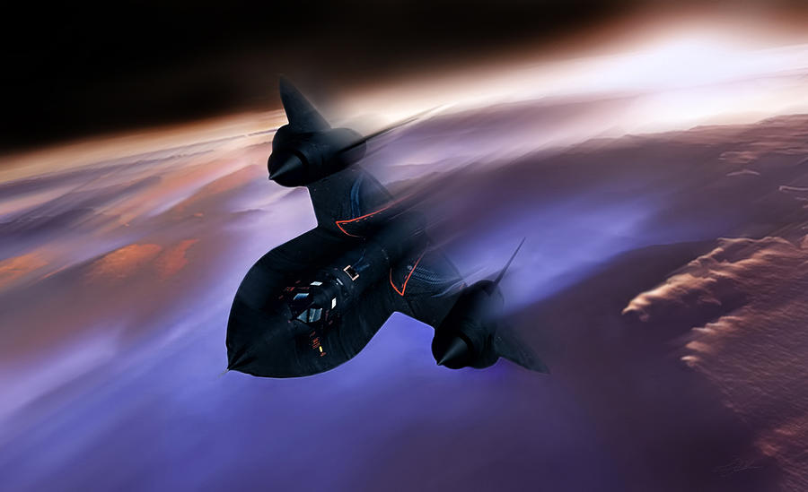 Blackbird Digital Art - Beyond Mach 3 by Peter Chilelli