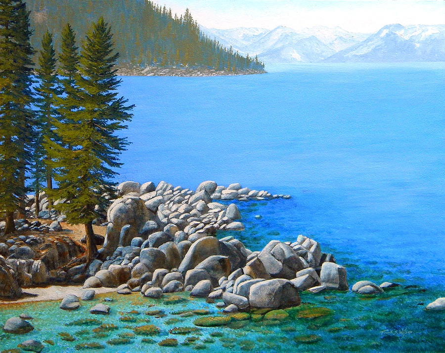 Beyond Secret Cove Painting by Frank Wilson
