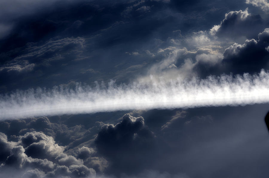 Flight Photograph - Beyond the clouds by Lamyl Hammoudi