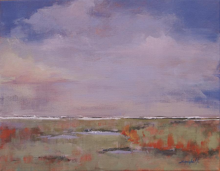 Beyond the Marsh Painting by Laura Lee Zanghetti