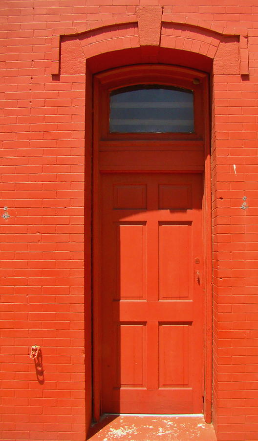 Beyond The Red Door Photograph by Rodney Lee Williams