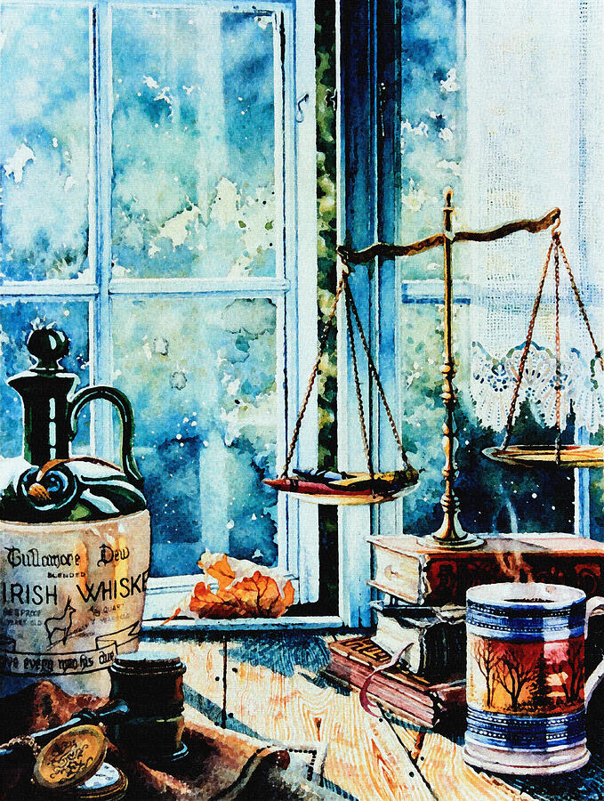 Law Books Painting - Beyond The Shadow Of Doubt by Hanne Lore Koehler