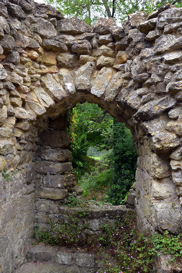 Beyond the Stone Wall at Leeds Castle Photograph by Carla Parris