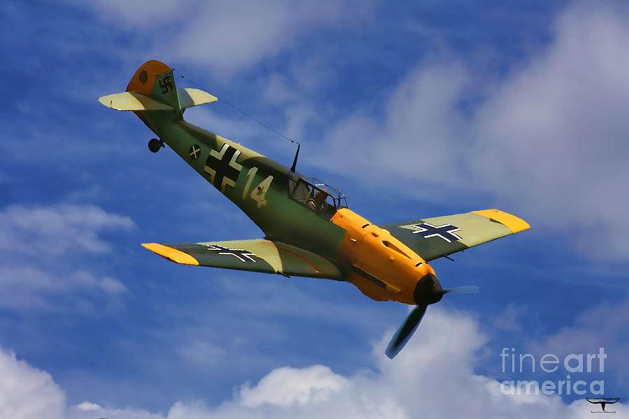 Bf 109 Messerschmitt  Digital Art by Tommy Anderson
