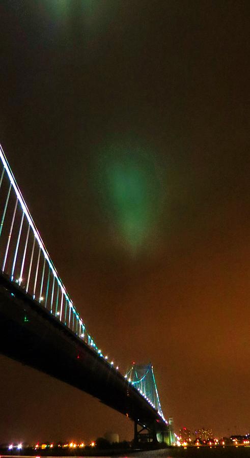 Philadelphia Photograph - BF Bridge at Night by Art Dingo