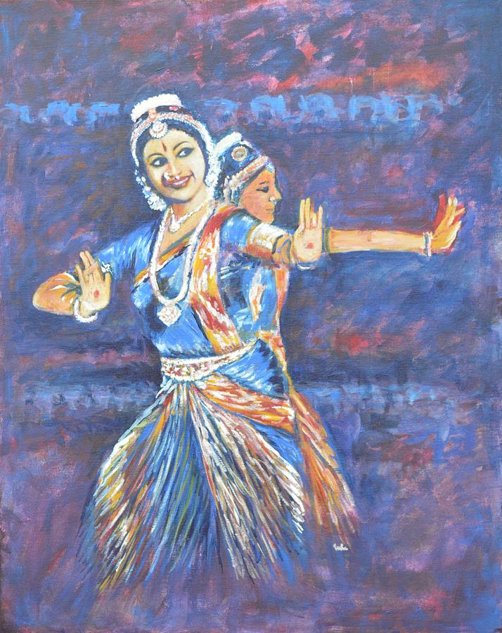 Bharatha Naatyam Painting by Usha Shantharam