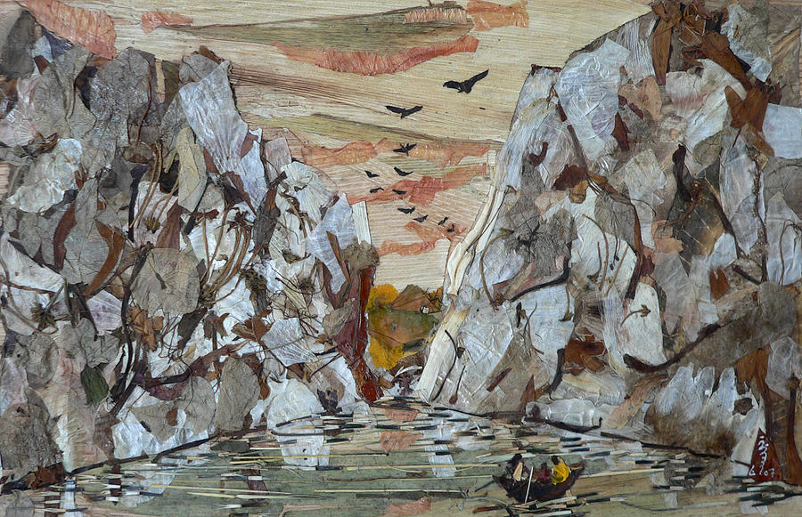 Marble Rocks Mixed Media - Bheraghat by Basant Soni