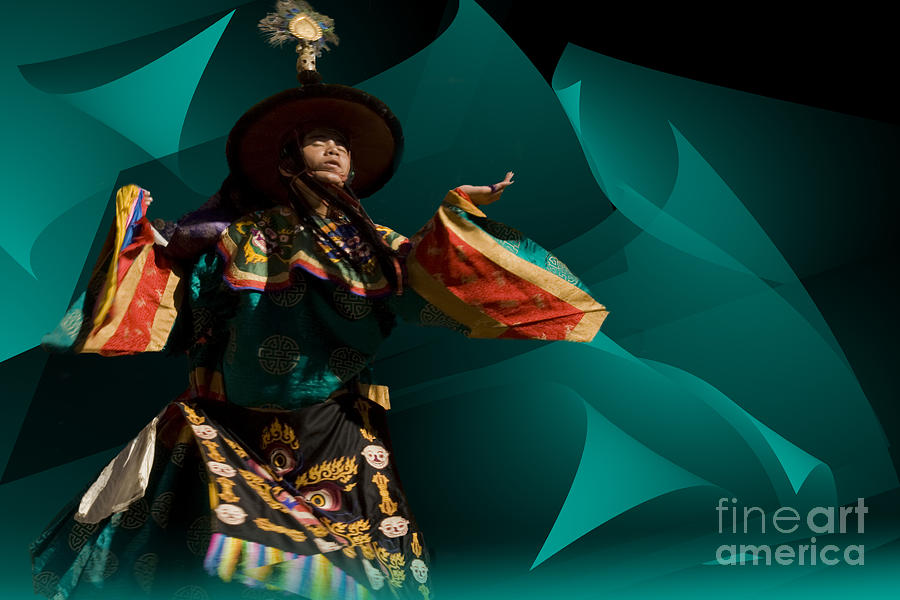 Bhutanese festival Digital Art by Angelika Drake