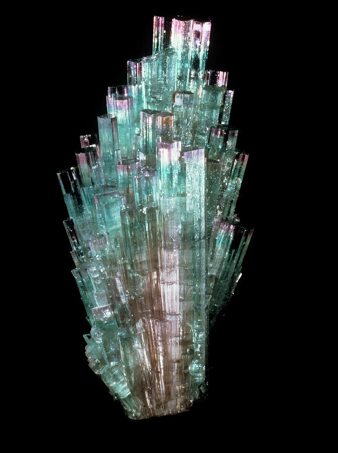 Tourmaline crystals  bi color