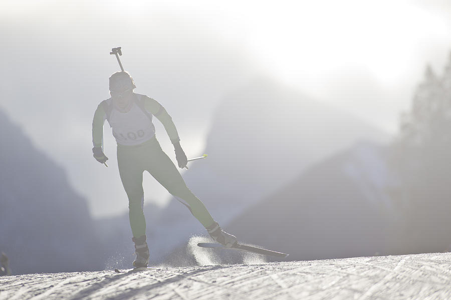 Biathlon Ski Racer Girl Photograph by GibsonPictures