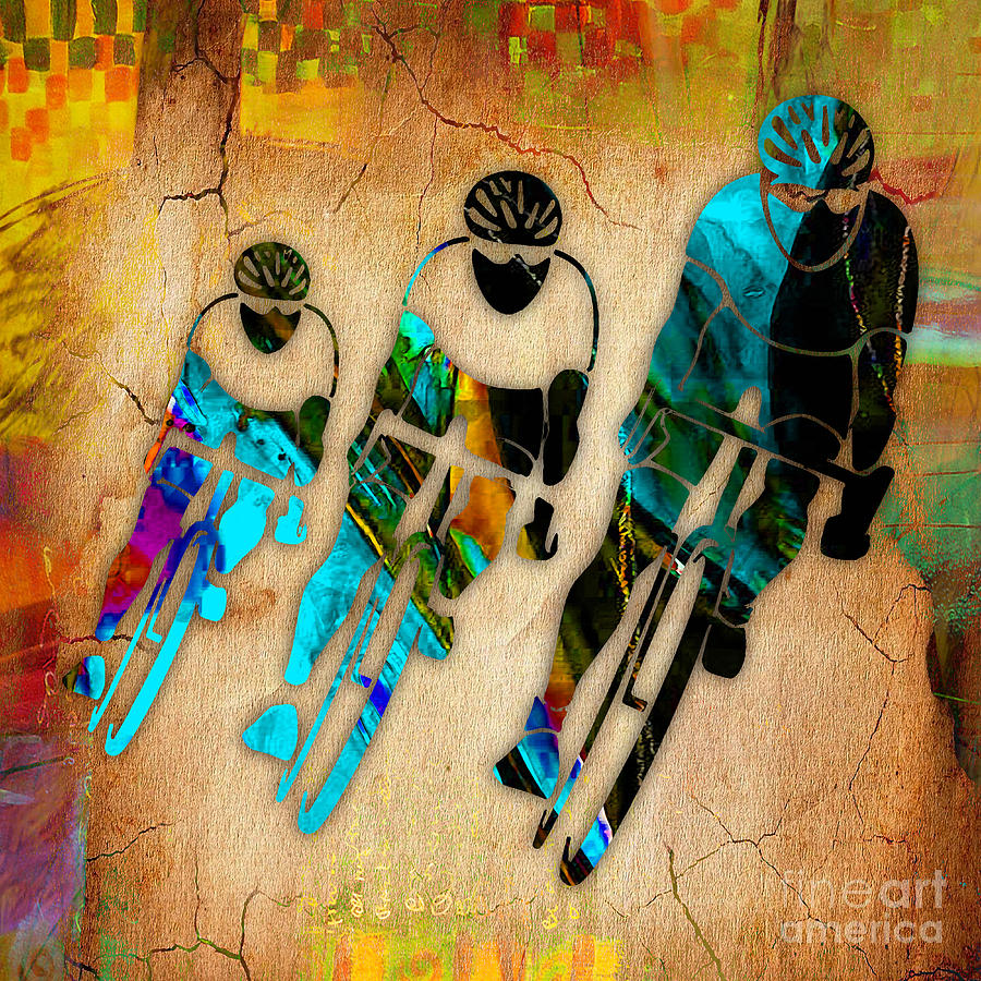 Bicycle Art Mixed Media by Marvin Blaine