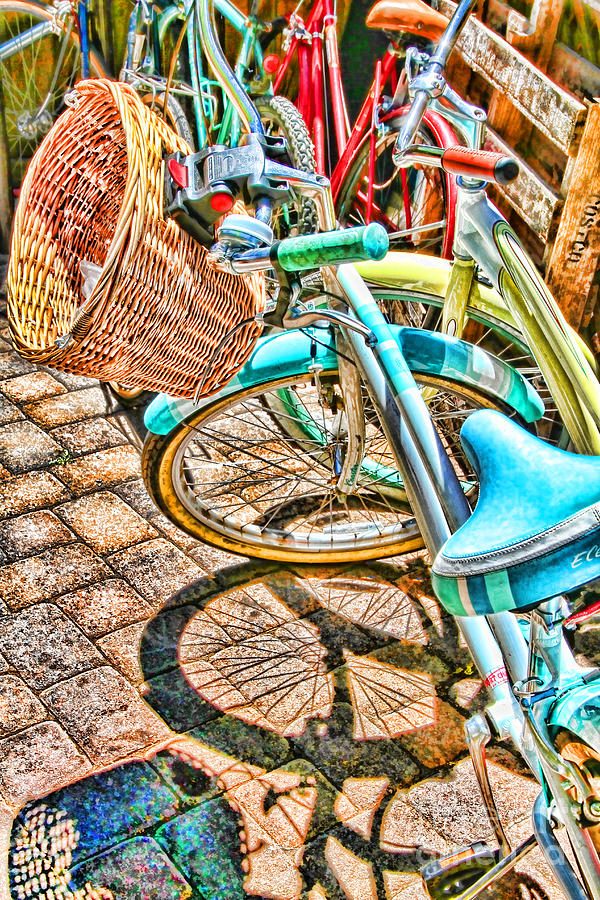 Bicycle Blue By Diana Sainz Photograph by Diana Raquel Sainz