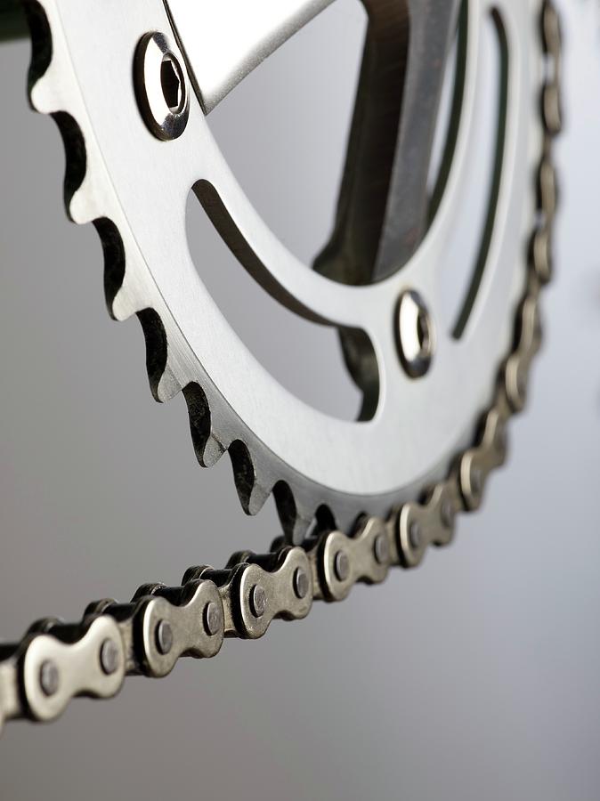 Bicycle Chain And Crank Photograph by Science Photo Library