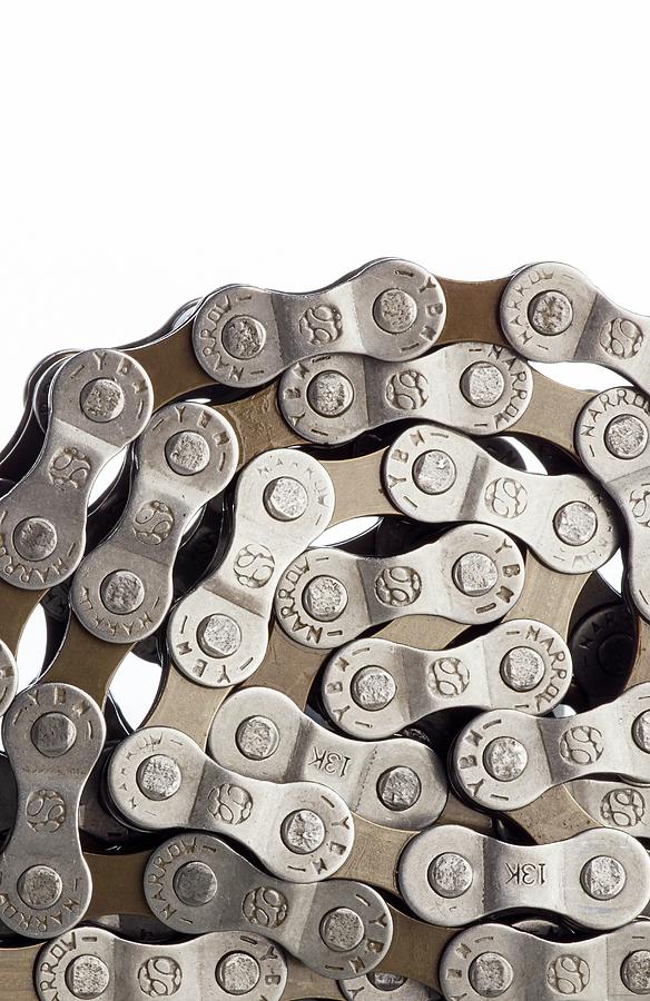 Bicycle Chain Coiled Up Photograph by Science Photo Library