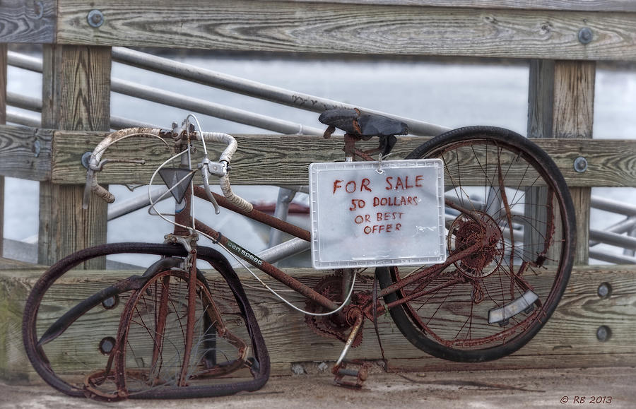 Bicycle For Sale Photograph by Richard Bean