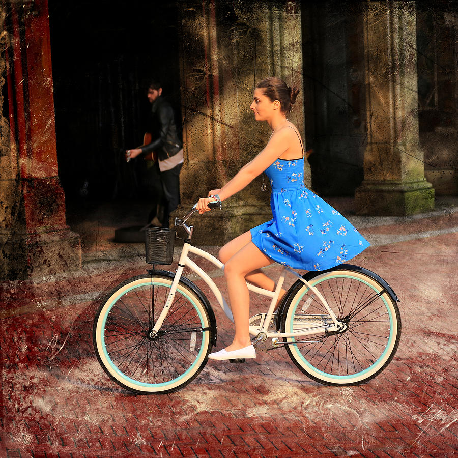 Bicycle Girl 1c Photograph by Andrew Fare - Fine Art America