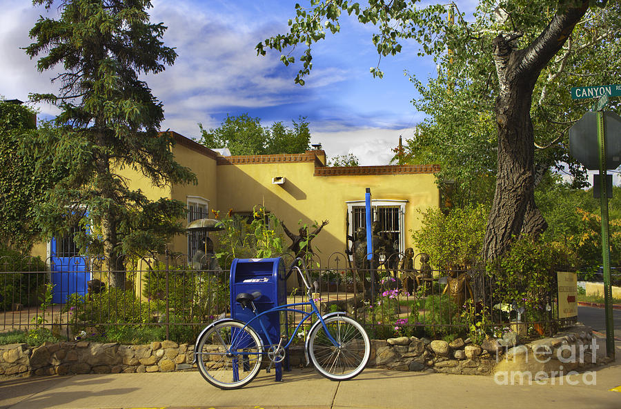 Transportation Photograph - Bicycle in Santa Fe by Madeline Ellis