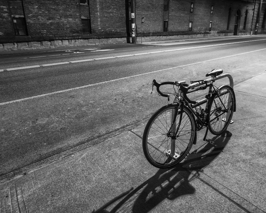 Lone Bicycle Photograph by Kyle Wasielewski