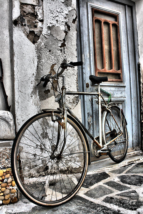 Greek Painting - Bicycle by Michael Tsinoglou