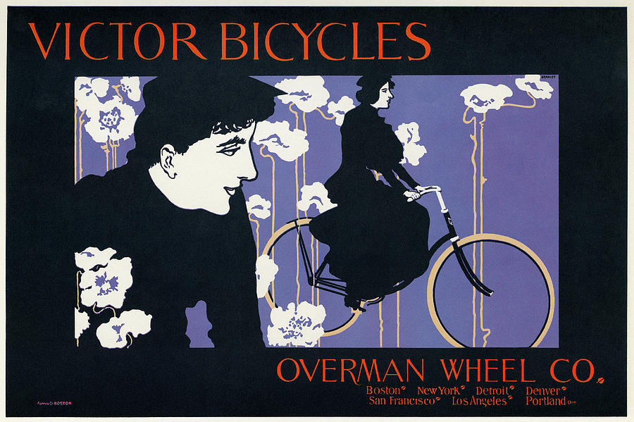 Bicycle Poster, 1896 Painting by Granger