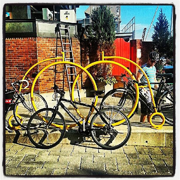 Bicycle Photograph - Bicycle Rack. #bike #bicycles by Nicky Jameson