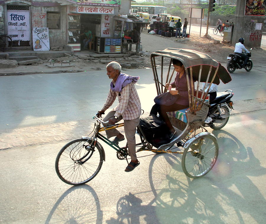 Bicycle Rickshaw Photograph by Laurel Talabere - Pixels