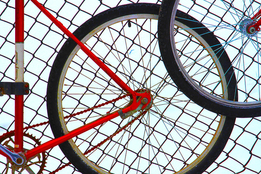 Bicycle Wheels 2 Photograph by Jim Vance