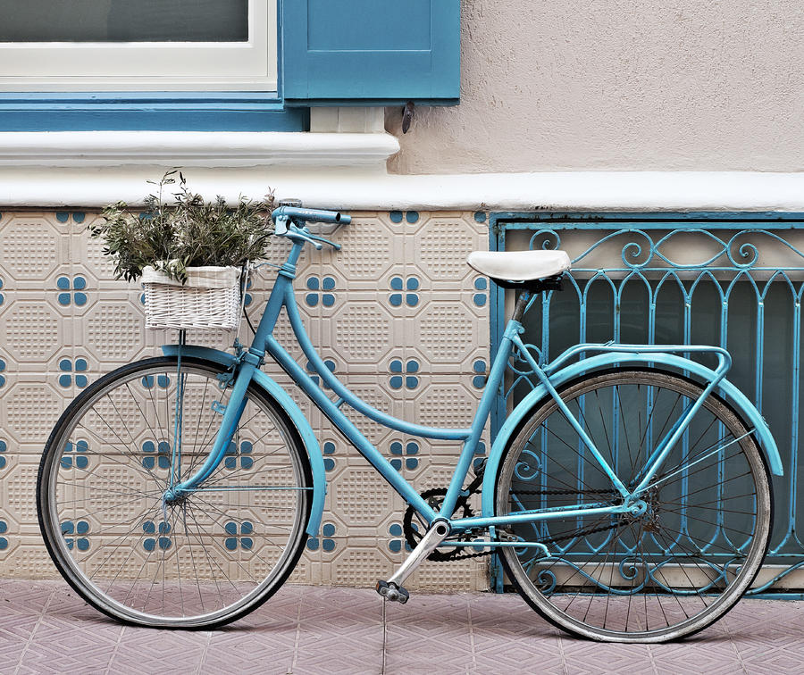 Vintage bicycle photography - Bicycles are not only for summer Photograph by Pedro Cardona Llambias