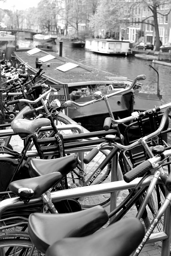 Bicycles in Amsterdam Photograph by Jenny Hudson