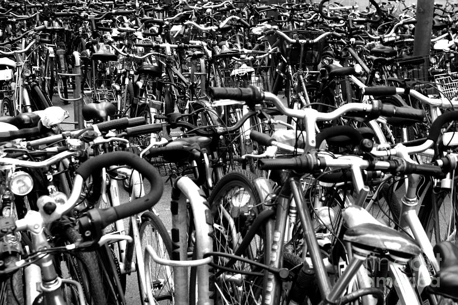 Sea of Bicycles- Karlsruhe Germany Photograph by Joey Agbayani