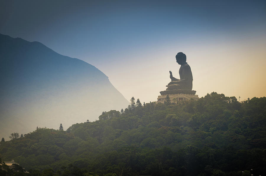 Bid Buddha, Hong Kong Photograph by Nitichuysakul Photography
