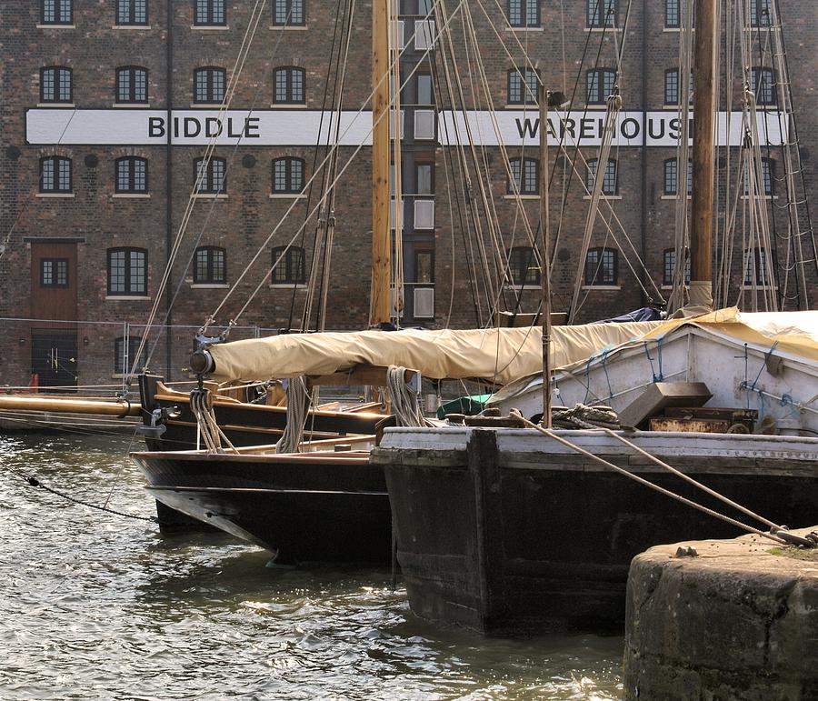 Boat Digital Art - Biddle warehouse by Ron Harpham