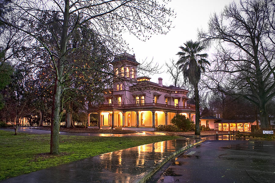 Bidwell Mansion in the Rain  Photograph by Abram House