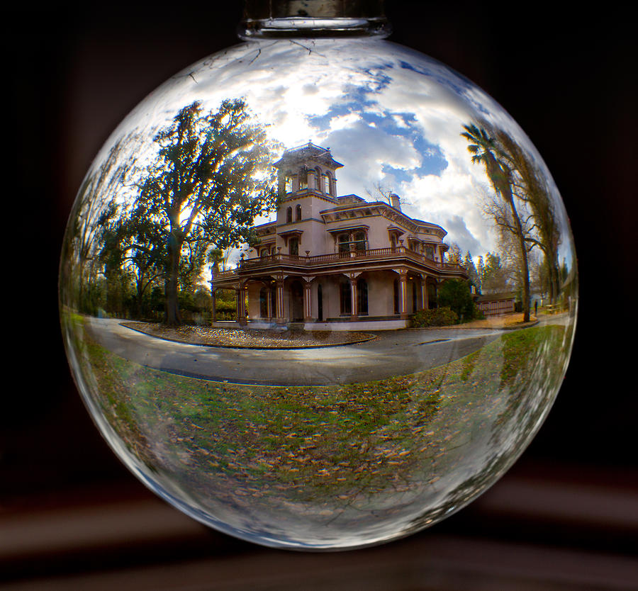 Bidwell Mansion Through A Glass Eye Photograph by Robert Woodward