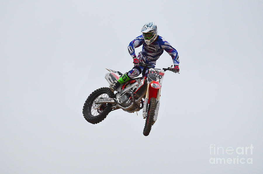 Big Air Motocross Photograph by DejaVu Designs