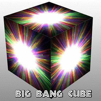 Big Bang Cube Painting by Bruce Nutting