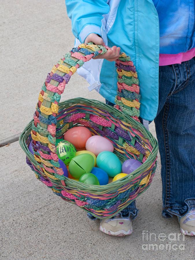 Easter Photograph - Big Basket by Ann Horn