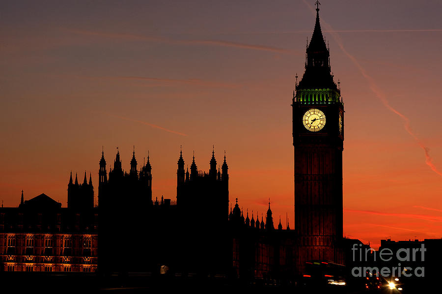 Big Ben Photograph - Big Ben and the Houses of Parliament by Colin Woods