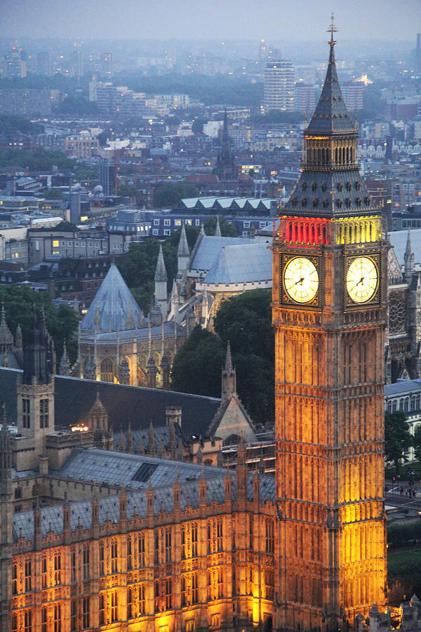 London Photograph - Big Ben Lights by Catherine Leis
