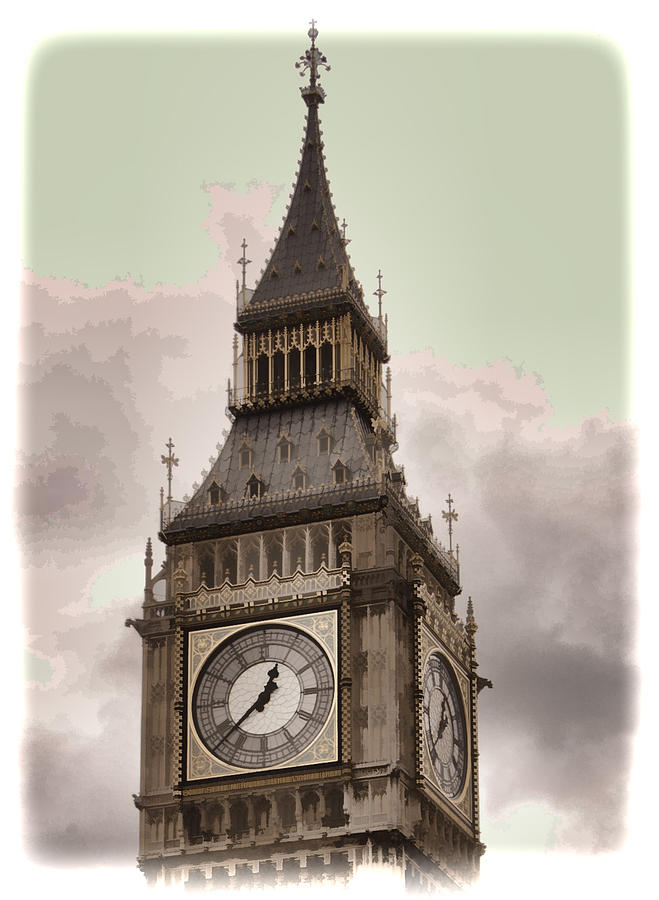 Big Ben Photograph - Big Ben - London by Jon Berghoff