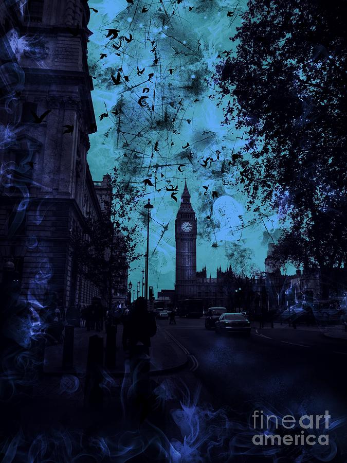 Big Ben Street Digital Art by Marina McLain
