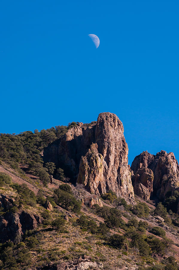 Big Bend Photograph - Big Bend Moon 2 by Sean Wray