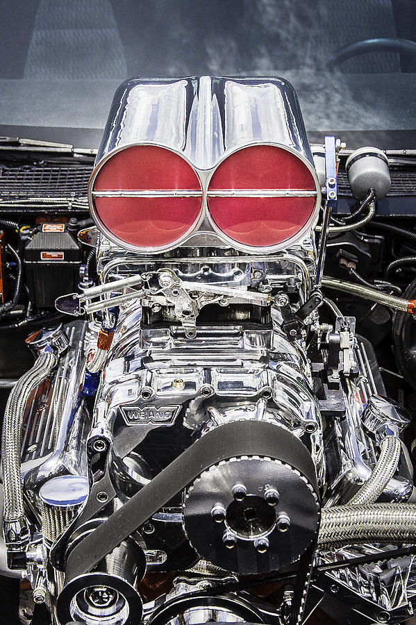 V8 Photograph - BIG Big Block V8 Motor by Rich Franco
