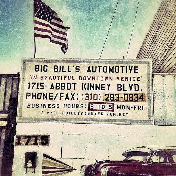 Sign Photograph - Big Bills Automotive by Lauren Dsf