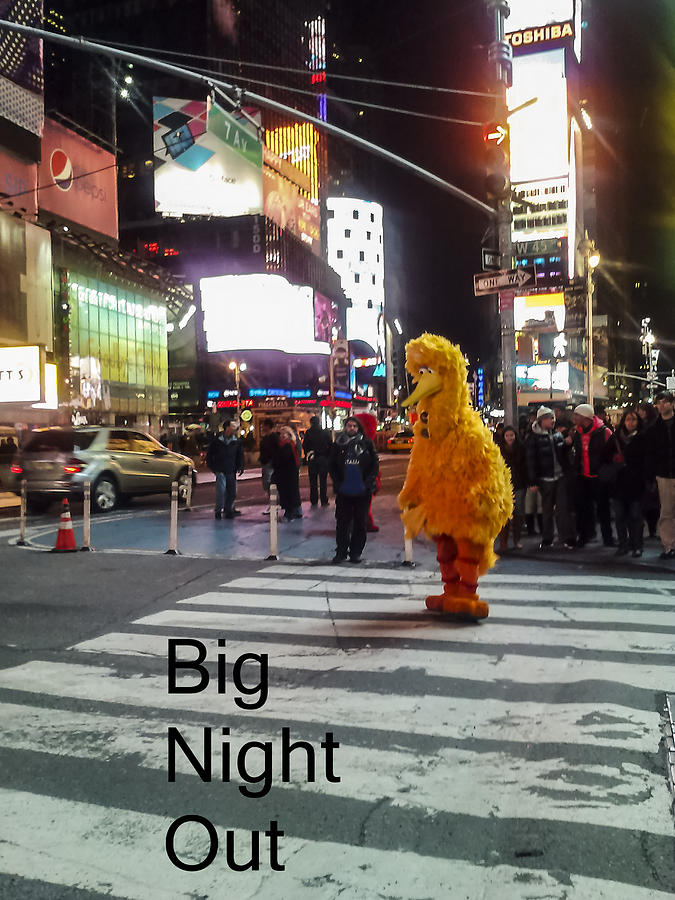 Big Birds Big Night Out in NYC Photograph by Scott Campbell
