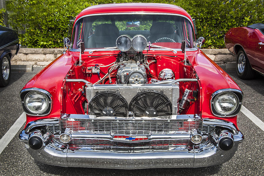 Big Block 57 Chevy Photograph by Rich Franco