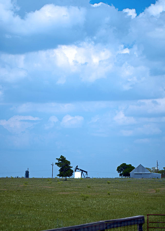 Landscape Photograph - Big Blue Texas Sky by Connie Fox